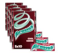 AIRWAVES - Chewing Gum Sans Sucre - Goût Cool Cerise - 20 Paquets de 10 Dragées - 70g