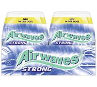 Airwaves Gomme à mâcher Strong, sans sucre, blanc, 6 boîtes (6 x 50 dragées)