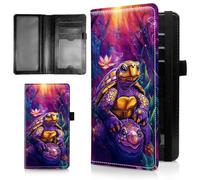 AIRWEE Couverture de chéquier fine pour femme, portefeuille de chèque en cuir synthétique avec blocage RFID avec emplacements pour cartes, porte-stylo, registre de chèques durable à deux volets et