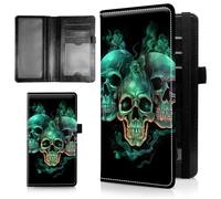 AIRWEE Couverture de chéquier mince pour femme, portefeuille de chèque en cuir synthétique avec blocage RFID avec emplacements pour cartes, porte-stylo, registre de chèques durable à deux volets et