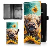 AIRWEE Couverture de chéquier mince pour femme, portefeuille de chèque en cuir synthétique avec blocage RFID avec emplacements pour cartes, porte-stylo, registre de chèques durable à deux volets et