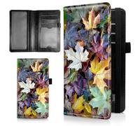 AIRWEE Couverture de chéquier mince pour femme, portefeuille de chèque en cuir synthétique avec blocage RFID avec emplacements pour cartes, porte-stylo, registre de chèques durable à deux volets et