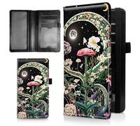 AIRWEE Couverture de chéquier mince pour femme, portefeuille de chèque en cuir synthétique avec blocage RFID avec emplacements pour cartes, porte-stylo, registre de chèques durable à deux volets et