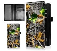 AIRWEE Étui de chéquier fin pour femme, portefeuille en cuir synthétique avec blocage RFID avec emplacements pour cartes, porte-stylo, carnet de chèques à deux volets et housse pour porte-monnaie, A1