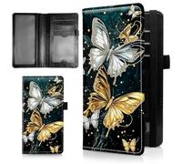 AIRWEE Étui de chéquier fin pour femme, portefeuille en cuir synthétique avec blocage RFID avec emplacements pour cartes, porte-stylo, carnet de chèques à deux volets et housse pour porte-monnaie, A1