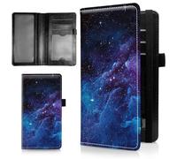AIRWEE Étui de chéquier fin pour femme, portefeuille en cuir synthétique avec blocage RFID avec emplacements pour cartes, porte-stylo, registre de chèques durable à deux volets et housse pour