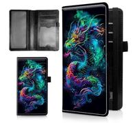 AIRWEE Étui de chéquier fin pour femme, portefeuille en cuir synthétique avec blocage RFID avec emplacements pour cartes, porte-stylo, carnet de chèques à deux volets et housse pour porte-monnaie, A1