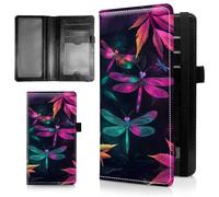 AIRWEE Étui de chéquier fin pour femme, portefeuille en cuir synthétique avec blocage RFID avec emplacements pour cartes, porte-stylo, carnet de chèques à deux volets et housse pour porte-monnaie, A1