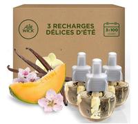 Airwick Desodorisant Maison Recharge Diffuseur Electrique Delices d'ete - 3 recharges x 19 ml