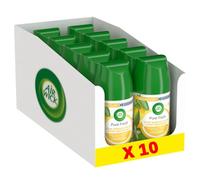 Airwick Desodorisant Maison Recharge Diffuseur FreshMatic Pure Fresh Fleurs de Citronnier - Lot de 10