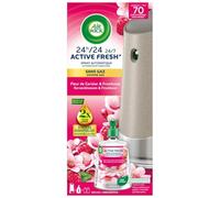 Airwick Desodorisant Maison Spray Automatique Sans Gaz Active Fresh - 1 Diffuseur + 1 Recharges Parfum Bouquet de Jasmin