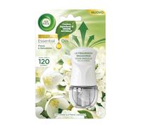Airwick Diffuseur électrique d'huiles essentielles, 1 diffuseur complet gadget, 1 recharge pour diffuseur électrique parfumé freesia et jasmin, parfum pour environnements électriques avec huiles