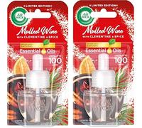 Airwick Essential Oils Lot de 2 recharges pour désodorisant Parfum vin chaud 19 ml