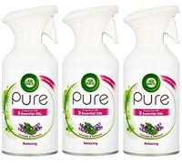 AirWick Pure Lot de 3 désodorisants en spray Relaxing (lavande/patchouli) 250 ml