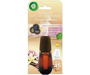 Airwick Recharges pour diffuseur électrique d'huiles essentielles, Recharge de parfum pour ambiances à la fragrance de vanille et fleurs de cerisier enveloppantes, parfum pour ambiances, 1 Unité