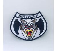 Airwolf - 1980's TV Series Helicopter Crew 4" Patch brodé thermocollant