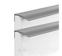 AIRYLI 2 pièces Poignées pour placards cachée boutons de tiroir gris Poignées de Tirage cuisine armoire invisible poignée de tirette meuble Poignet de Porte pour chambre (200mm)