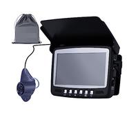 AIRYSSFU Caméra de pêche sous-marine, moniteur IPS de 4,3 pouces, détecteur de poissons pour pêcheur HD, caméra de pêche sur glace de 1000 lignes avec 8 lumières infrarouges qui peuvent être allumées