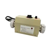 AIRYSSFU Chauffe-piscines, 3KW Chauffe-Piscine électrique Piscine et Bain Spa Baignoire chauffante Chauffe-Eau Thermostat Accessoires de Piscine