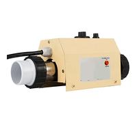 AIRYSSFU Chauffe-piscines, Chauffe-Piscine Spa 2KW Pompe de Chauffe-Eau électrique 48 mm 50 mm équipement de Piscine Thermostat à Eau