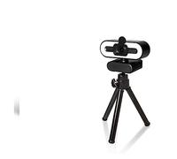 AIRYSSFU Webcam, Webcam 1080P 4K Full HD avec lumière de Remplissage annulaire Ordinateur Portable PC Ordinateur Diffusion en Direct vidéo Web Cam avec Microphone caméras rotatives(4K with Holder)