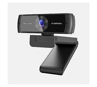 AIRYSSFU Webcam, Webcam 1080P 60FPS 2K HDR caméra Web autofocus avec Double glissière de Couverture de micros for la Diffusion en Direct Comprend Un trépied