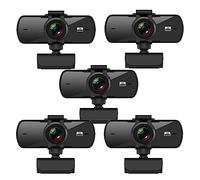 AIRYSSFU Webcam, Webcam 2K Full HD 1080P caméra Web Autofocus avec Microphone USB Web Cam for Ordinateur Portable Ordinateur de Bureau Webcamera(5PCS)