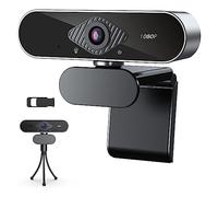 AIRYSSFU Webcam, Webcam for PC 1080P HD 30fps caméra Web Correction Automatique de la lumière Web Cam 360 Rotation Ordinateur Webcams for Le Streaming