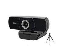 AIRYSSFU Webcam, Webcam HD 1080P 60fps Caméra Web USB avec Microphone for conférence PC avec trépied for conférence, Diffusion en Direct, Enregistrement