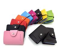 AirZyx Porte Carte Femme Homme Porte Carte de Credit Femme Homme 24 Fentes (Marron)