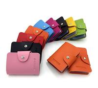 AirZyx Porte Carte Femme Homme Porte Carte de Credit Femme Homme 24 Fentes (Orange)