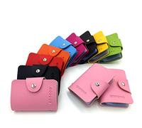 AirZyx Porte Carte Femme Homme Porte Carte de Credit Femme Homme 24 Fentes (Pink)