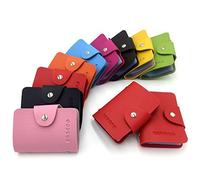 AirZyx Porte Carte Femme Homme Porte Carte de Credit Femme Homme 24 Fentes (Rouge)