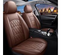 AISAIMOUT PU Antidérapante Couvre Coussin Housse Siege Voiture Longue Durée Cuir Auto Protection pour BMW Series 5, Series 6, Series 7, Series 8(Brown-1 Item,Standard)