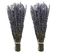 Aisamco 2 Lavande Séchée Naturelle 40cm | Fleurs vraies, Mariage maison décoration, Herbe parfumée, Style Provence, Pot-pourri, Sachet relaxation