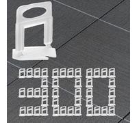 Aisamco 300 pièces clips de nivellement de carrelage, entretoises de carrelage 1 mm, clips pour système de nivellement de carrelage