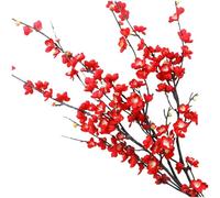 Aisamco Lot de 4 Fleurs de Prunier artificielles 3 tiges de 77 cm de Long pour la Maison, la décoration de Mariage