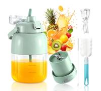 Aischens Blender Portable 800ml, Extracteur de Jus d'Agrumes Electrique & Smoothie Maker Voyage, Bouteille à Jus Frais, Sans BPA, Nettoyage Facile, pour la Santé, Maison