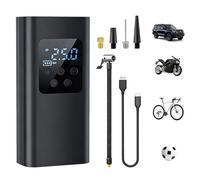 Aischens Compresseur à Air Portatif 150PSI(10,3Bar), Gonfleur de Pneus sans Fil Portable Compresseur pour Voiture, 6000mAh Mini Pompe à Air Electrique avec LED, pour Voitures, Motos, Vélos, Ballons