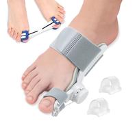 Aischens Kit de Correction Hallux Valgus, Attelle Réglable, Écarteurs d'Orteils en Silicone, Bande d'Entraînement Unisexe
