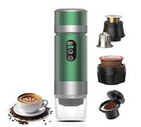 Aischens Machine à Café Portative pour Voiture,Cafetière de Voyage avec Chauffage Électrique USB-C,Compatible avec Capsules NS et Café Moulu,80ml Mini Cafetière pour Camping,Bureau et Randonnée