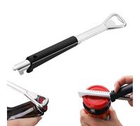 Aischens Ouvre-Boîte Manuel en Acier Inoxydable, Decapsuleur Ouvre Bouteille Réglable, Ouvre Bocal Universel Antidérapant pour Personnes Âgées, Sans Effort, Ouvre-Boîte Portable Multifonctionnel