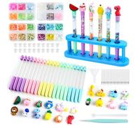 Aischens Stylos Créatifs Étincelants avec Capuchons Animaux Mignons, Kit de 20 stylos pour la maison, le bureau les fêtes l'école l'écriture et les activités manuelles pour filles de 6 à 12 ans