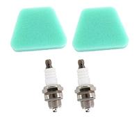AISEN 2 bougies d'allumage filtre à air pour Partner 350 351 370 371 390 391 420 McCulloch 335 338 435 440 Poulan 2050 2055 2115 2150 2175 2250 scies coupe-bordures Tondeuse à gazon.