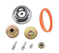 AISEN 7X universelles M10 Lame de boîte de vitesse en métal Écrou kit Rechange Coupe-Bordure tête Débroussailleuse Lame Kit de Fixation Accessoire et 2 m de fil nylon tondeuse Brosse Cutter