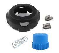 AISEN Capuchon de tête de fil - Protection de la tête avec boutons anti-chocs - Embouts à œillets - Ressorts pour Husqvarna T25 T25B T25BB T25C - Tête de débroussailleuse pour 122LDX 124L 125L 125LDX