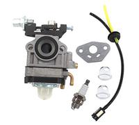 AISEN Carburateur avec filtre à essence et bougie d'allumage pour débroussailleuse AL-KO BC 260 B/BC 260 B-S/BC 260 L