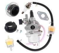 AISEN Carburateur avec tuyau à essence, filtre à air, bougie d'allumage pour 2 temps 47 cc 49 cc Pocketbike Dirtbike Mini ATV Quad