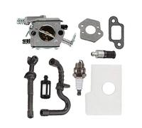 AISEN Carburateur avec Tuyau d’Essence/d'huile avec Filtres à Essence/huile Filtre à air pour Tronçonneuse Stihl 017 018 MS170 MS180 Scie à chaîne à essence MS 170 MS 180
