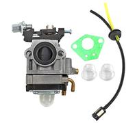 AISEN Carburateur avec tuyau d'essence - Jeu de filtres pour débroussailleuse Nemaxx MT52 4 en 1, MT22 2 en 1 / Hecht 146 BTS